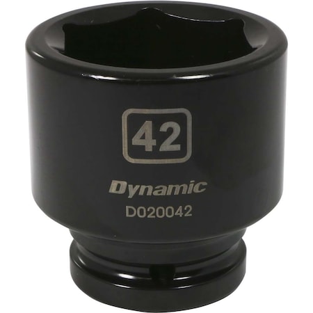 Dynamic 3/4" Drive Standard Socket, Black Phosphate, Tools 3/4" Drive 6 Point Metric, 42mm Standard Length D020042